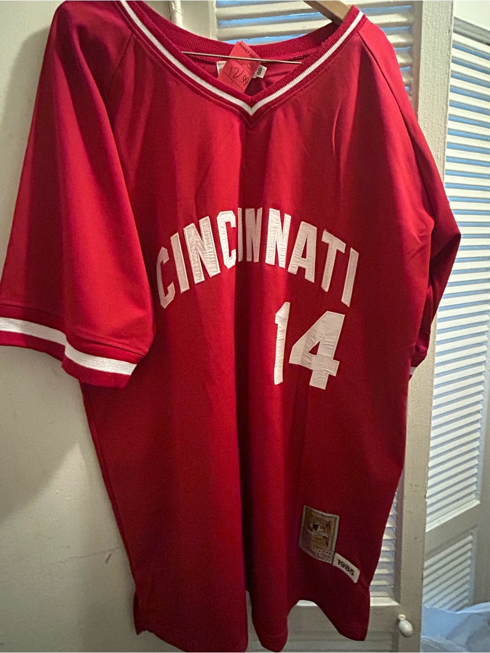 Cooperstown Mitchell & Ness Pete Rose 14 Authentic Cincinnati Reds 56 Xxl